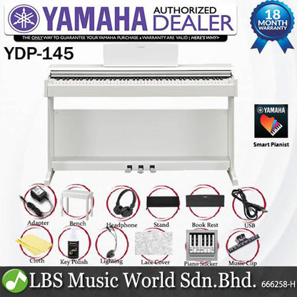 Yamaha YDP-146 Arius 88 Keys Digital Piano Complete Package (YDP145 YDP146)
