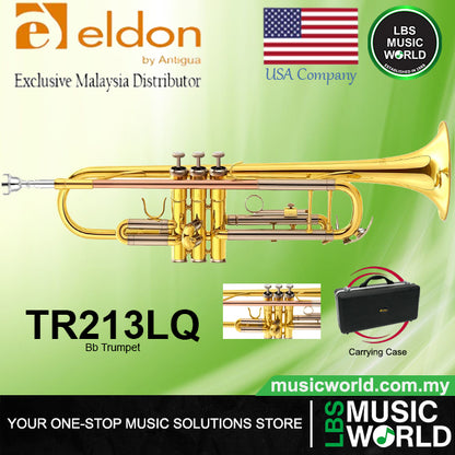 Eldon by Antigua TR213 Bb Trumpet Nickel Lacquer Plated Red Brass Bell with Case (TR213)
