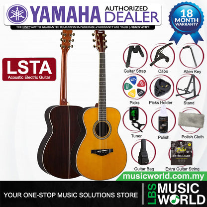 YAMAHA LS-TA TransAcoustic Guitars Acoustic Guitar With Case and Pickup (LSTA)