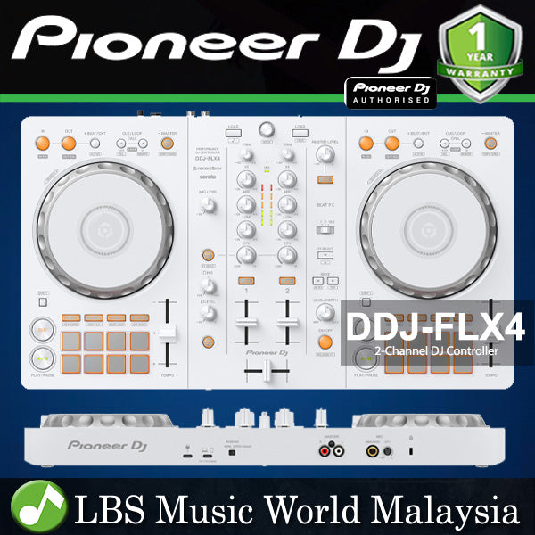Pioneer DJ DDJ-FLX4 2 Channel DJ Controller For Multiple DJ Application with Rekordbos and Serato (DDJFLX4)
