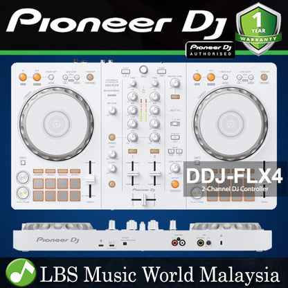 Pioneer DJ DDJ-FLX4 2 Channel DJ Controller For Multiple DJ Application with Rekordbos and Serato (DDJFLX4)