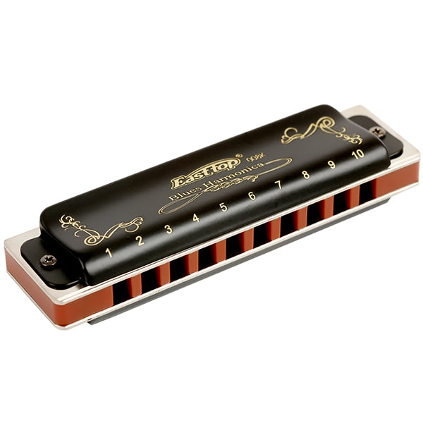 Easttop T008K Blues Harp Diatonic Harmonica in Major 12 Keys for All Player