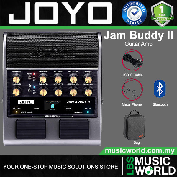Joyo Jam Buddy II 8 Watt Portable Multi Effect Electric Guitar Amp Built in Bluetooth
