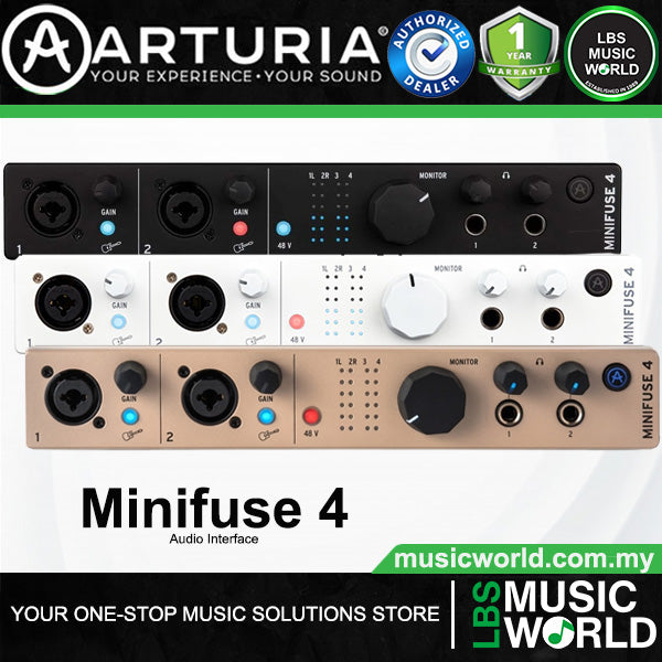 Arturia Minifuse 4 USB-C Versatile Desktop Audio Interface (Mini Fuse)
