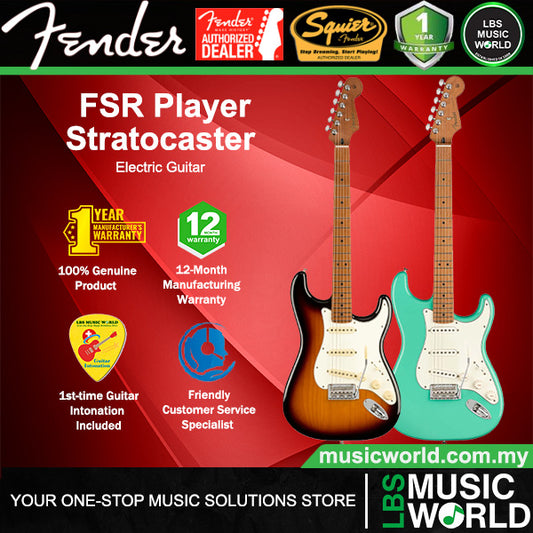 Fender FSR Player Stratocaster Electric Guitar with SSS Pickup and Tremolo