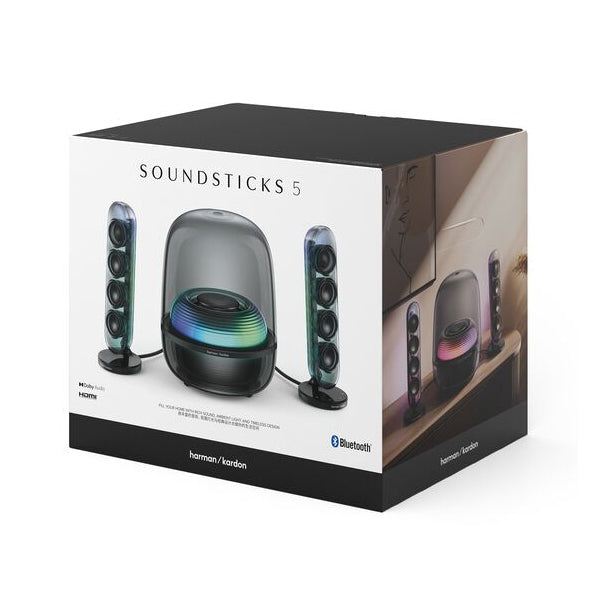 Harman Kardon SoundSticks4 Wireless Bluetooth Portable Transparent