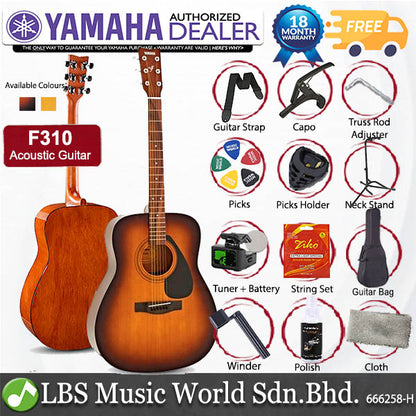 Yamaha F310 41'' Full Size Acoustic Guitar Package (F-310 F 310)