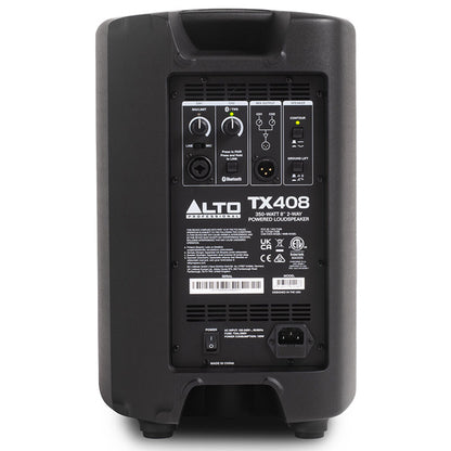 Alto Professional TX408 350W 8 Inch Powered Loudspeaker Built in Bluetooth with Stand and Cable