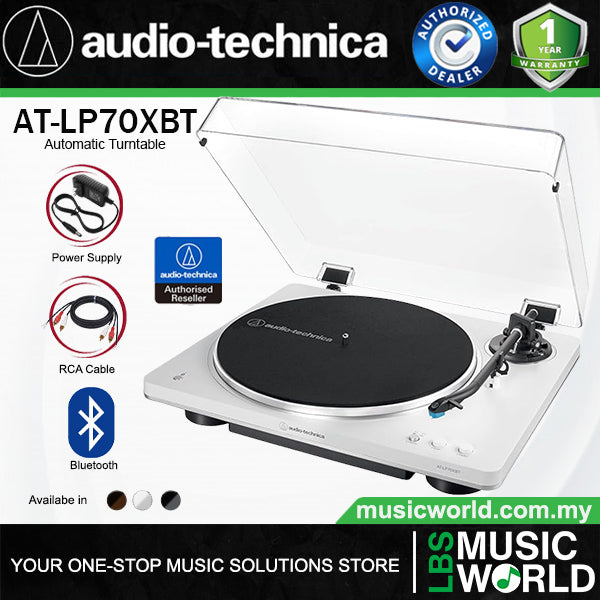 Audio Technica AT-LP70XBT Black Fully Automatic Wireless Bluetooth Belt Drive Turntable (ATLP70XBT LP70X LP70)