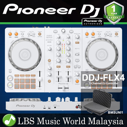 Pioneer DJ DDJ-FLX4 2 Channel DJ Controller For Multiple DJ Application with Rekordbos and Serato (DDJFLX4)