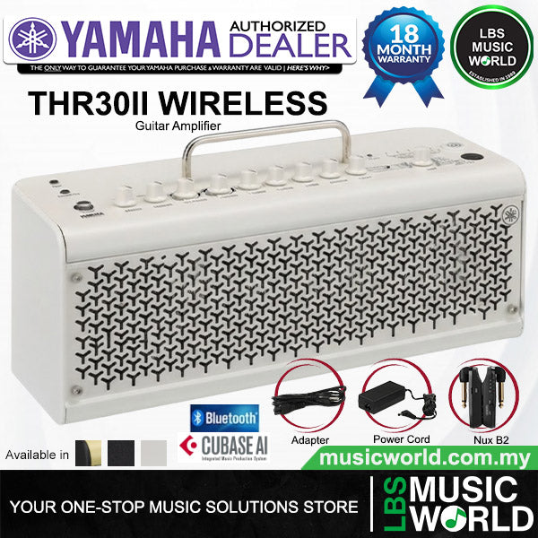 Yamaha THR30II Wireless 30 Watt Modeling Combo Guitar Speaker Amplifier - White