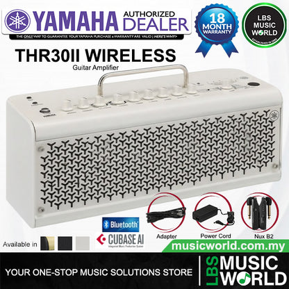 Yamaha THR30II Wireless 30 Watt Modeling Combo Guitar Speaker Amplifier - White