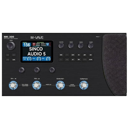 M-VAVE MK-300 Portable Guitar Multi-Effect Processor with Built-in Rechargeable Battery (MK300 MK 300)