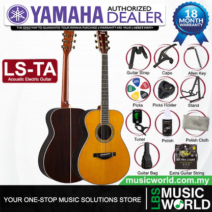 YAMAHA LS-TA TransAcoustic Guitars Acoustic Guitar With Case and Pickup (LSTA)