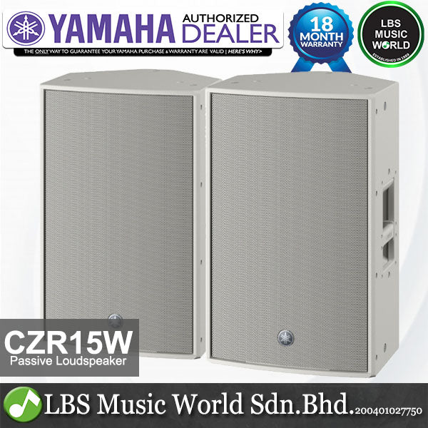 Yamaha CZR15 800 Watt 15" 2 Way with Bass Reflex Lightweight Passive Speaker