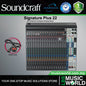 Soundcraft Signature Plus 22 Channel Professional Audio Mixer Compact Analogue Mixing with Effect