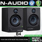 N-Audio B4 50W 4 Inch Professional Active Monitor Speaker Built in Bluetooth - Pair