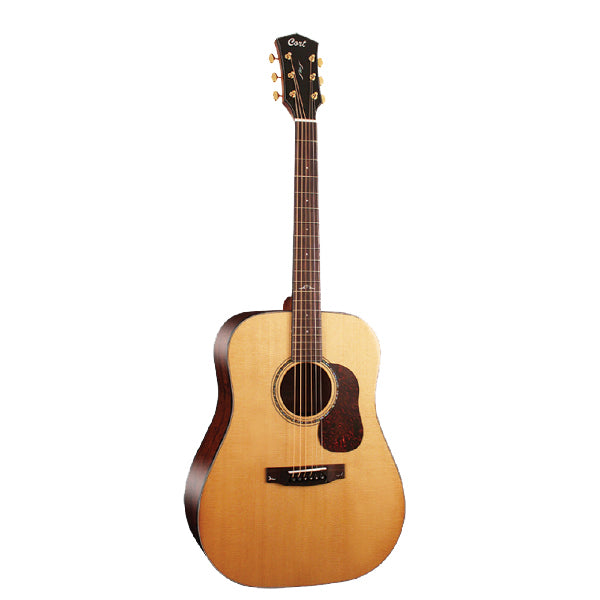 Cort Gold-D6 Dreadnought Torrefied Solid Sitka Spruce Natural Acoustic Guitar with Bag (GoldD6 Gold D6)