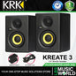 KRK Kreate 3 Active 3 Inch Powered Studio Monitor Speaker With Bluetooth Pair (K3)
