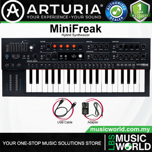 Arturia MiniFreak 37 Key 6 Voice Polyphonic Hybrid Keyboard Synthesizer