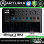 Arturia MiniLab 3 25 Slim Key USB Mini Keyboard Controller (Mini Lab3)