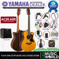 Yamaha AC3R ARE 41 Inch Concert Cutaway Solid Sitka Spruce Top Acoustic-Electric Guitar With Pickup - Vintage Natural
