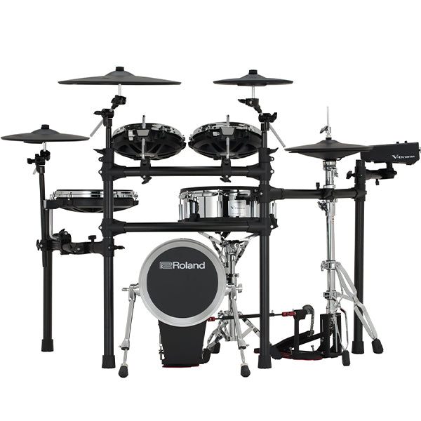 Roland TD516 Digital Electronic V-Drums Kit Package with Amplifier and Expandable V51 Module