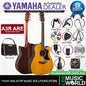 Yamaha A3R ARE 41 Inch Dreadnought Cutaway Solid Sitka Spruce Top Acoustic Electric Guitar - Vintage Natural