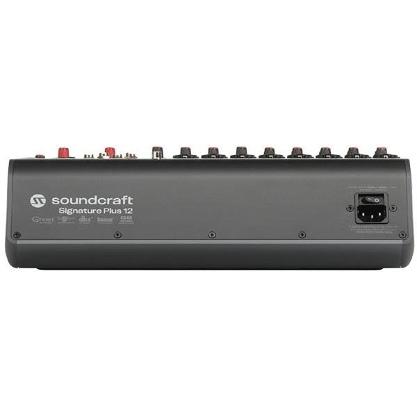 Soundcraft Signature Plus 12 Channel Professional Audio Mixer Compact Analogue Mixing with Effect