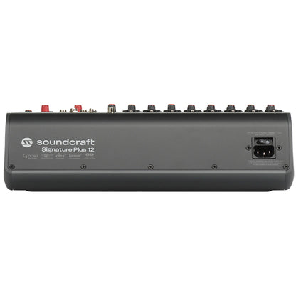 Soundcraft Signature Plus 12 Channel Professional Audio Mixer Compact Analogue Mixing with Effect