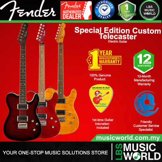 Fender Special Edition Custom Telecaster FMT Electric Guitar HH Pickup with Maple Fingerboard