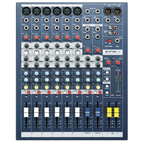 Soundcraft EPM6 8 Channel Analog Mixer with 6 Mic Preamps (EPM 6)
