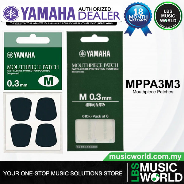 Yamaha MPPA3M3 0.3 mm Mouthpiece Patch for Clarinet Saxophone Woodwind Mouth Piece Protector