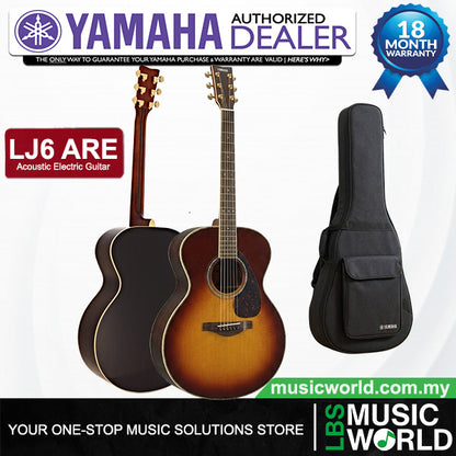 Yamaha LJ6 ARE 41'' Medium Jumbo Solid Spruce Acoustic Electric Guitar With Pickup Sunburst (LJ 6)