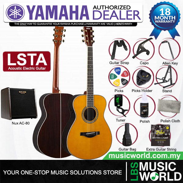 YAMAHA LS-TA TransAcoustic Guitars Acoustic Guitar With Case and Pickup (LSTA)