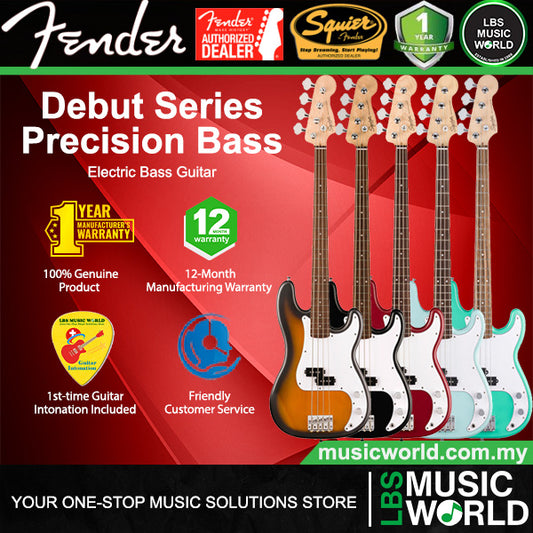 Squier by Fender Debut Precision 4 String Bass Guitar with SS Pickup and Laurel Fingerboard