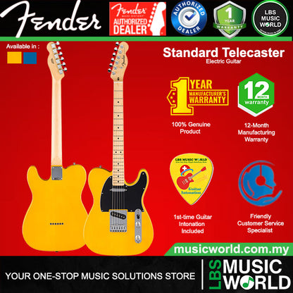 Fender Standard Telecaster Poplar Body Electric Guitar SS Pickup with Maple Fingerboard