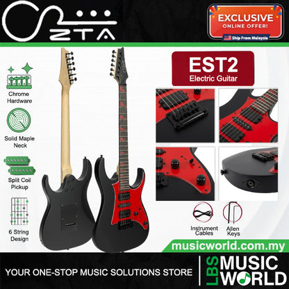 ZTA EST2 Super Stratocaster Electric Guitar Package Amplifier Bundle Set with Tremolo