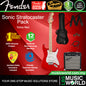 Squier Sonic Stratocaster Complete Pack with Gig Bag, 10G, Cable Strap and Picks - Bundle
