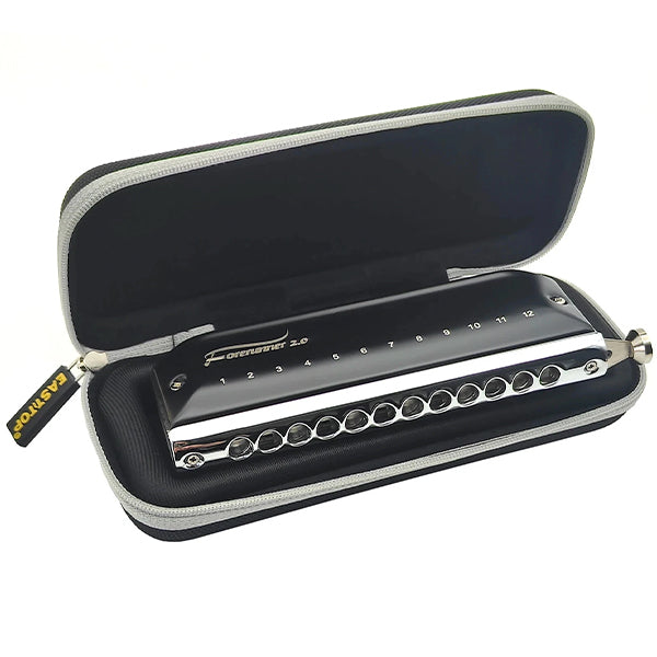 Easttop FORERUNNER 2.0 12 Hole 48 Tones Chromatic Harmonica Suitable for Beginner and Professional