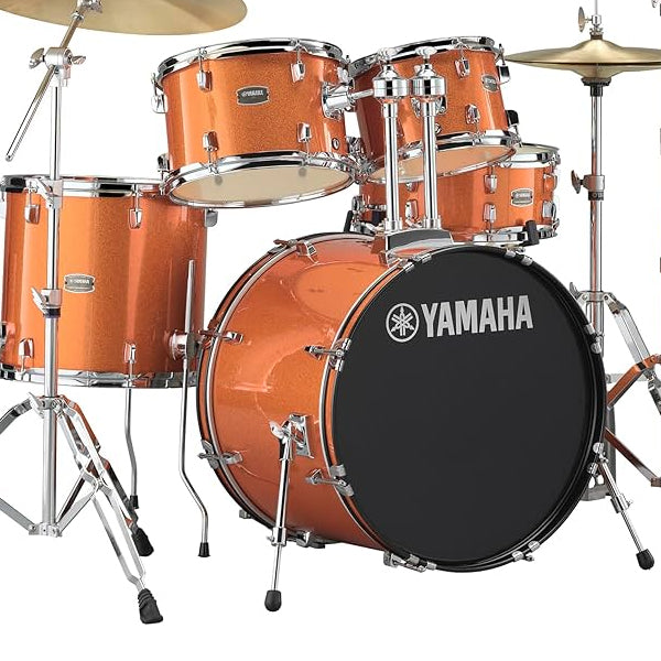 Yamaha Rydeen RDP2F5 5 Pieces Acoustic Drum Set with Cymbal Package - Orange