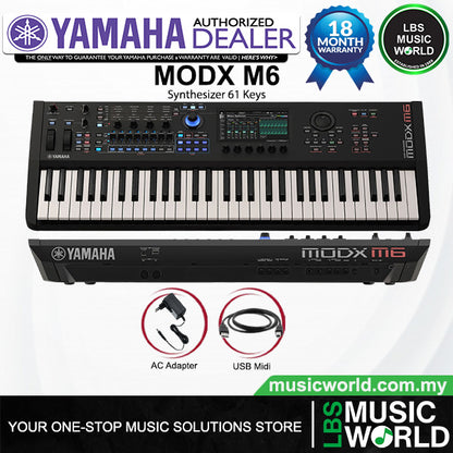 Yamaha MODX M6 61 key Performance Synthesizer Workstation Keyboard (MODXM6)