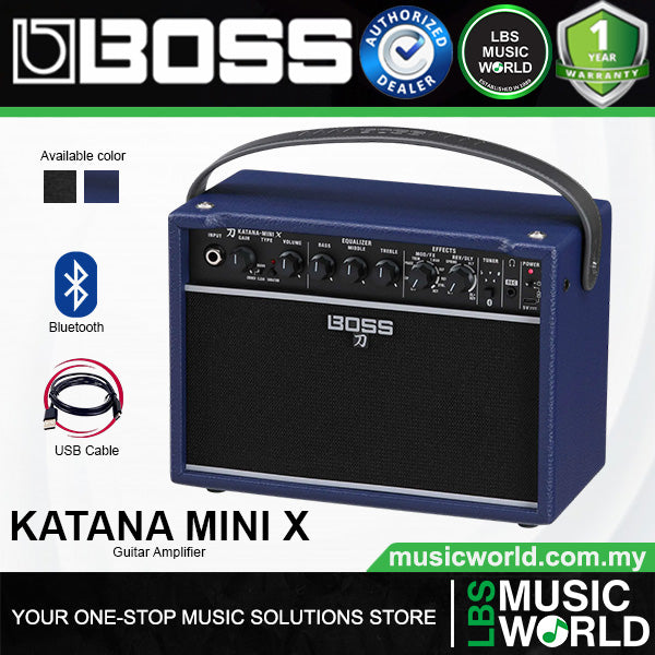 Boss Katana Mini-X 10 Watts 5" Speaker Guitar Bass Bluetooth Amplifier (MINIX)