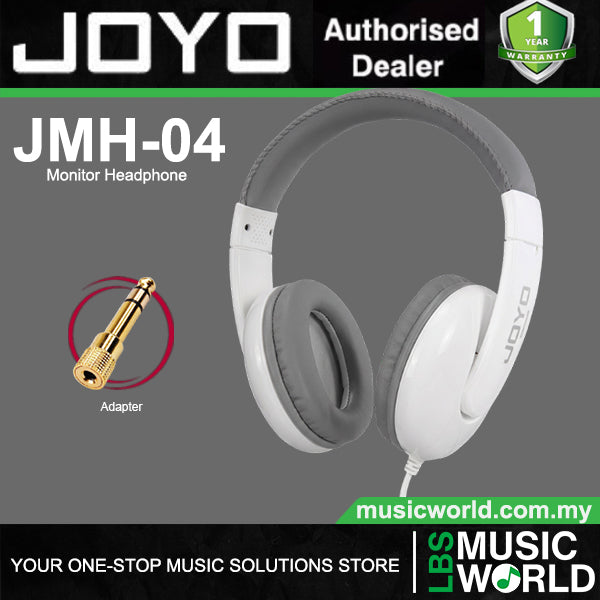 Joyo JMH-04 Dynamic Bass Monitor Studio Headphone with Adapter (JMH04 JMH 04)