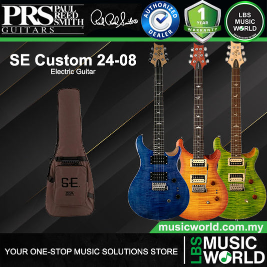 PRS SE Custom 24-08 Solid Body Electric Guitar Rosewood Fingerboard with HH Pickup and Tremolo