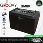 Groovy DM80 80 Watt 10 Inch Personal Monitor Electronic Drum Amplifier Speaker Amp with Bluetooth