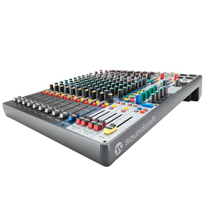 Soundcraft Signature Plus 12 Channel Professional Audio Mixer Compact Analogue Mixing with Effect