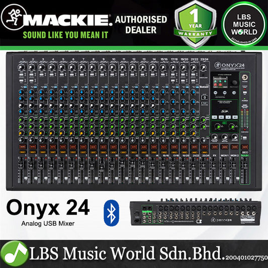 Mackie Onyx24 24 Channel Analog Mixer with Multi Track USB, Built In Effects and Bluetooth (Onyx 24)
