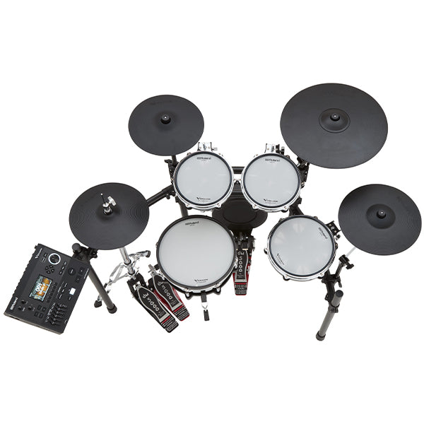 Roland TD516 Digital Electronic V-Drums Kit Package with Amplifier and Expandable V51 Module