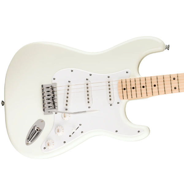 Squier By Fender FSR Sonic Stratocaster Electric Guitar With White Pickguard And Maple Fretboard